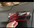 2pack 2019-2023 Oem Z71 Emblems Side Fender Decals Badges Compatible With Silverado Genuine Parts 84632695 Black Red