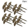 Mromax 35pcs 0 55 Head Dia Iron Upholstery Nails Tacks Antique Metal Round Thumb Push Pins For Furniture Decoration Chair