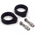 Httmt Mt299-003-bk Black Fork Clamp Turn Signal Clamps Compatible With H-d Softail Mount Bracket 49mm Tube