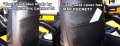 Iggee 2007-2013 Chevy Avalanche Black Yellow Artificial Leather Custom Fit Front Seat Cover
