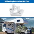 1 Set Rv Awning Bottom Bracket Foot For Sunchaser Ii Rounded Hardware