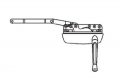 Casement Window Operator Right Hand Dyad White For Narrow Windows 16 In To 32 Width Up 72 Height Metal Construction 