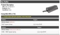 Rear Muffler Compatible With 1997-1999 Toyota Camry 2 2l 4-cylinder 5s-fe