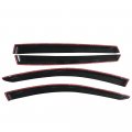 Window Visors For 2013-2018 Toyota Rav4 Acrylic Dark Smoke 4pcs Sun Rain Shade Guard Wind Vent Air Deflector By Ikon