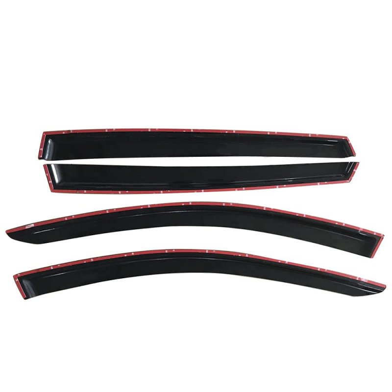 Window Visors For 2013-2018 Toyota Rav4 Acrylic Dark Smoke 4pcs Sun Rain Shade Guard Wind Vent Air Deflector By Ikon