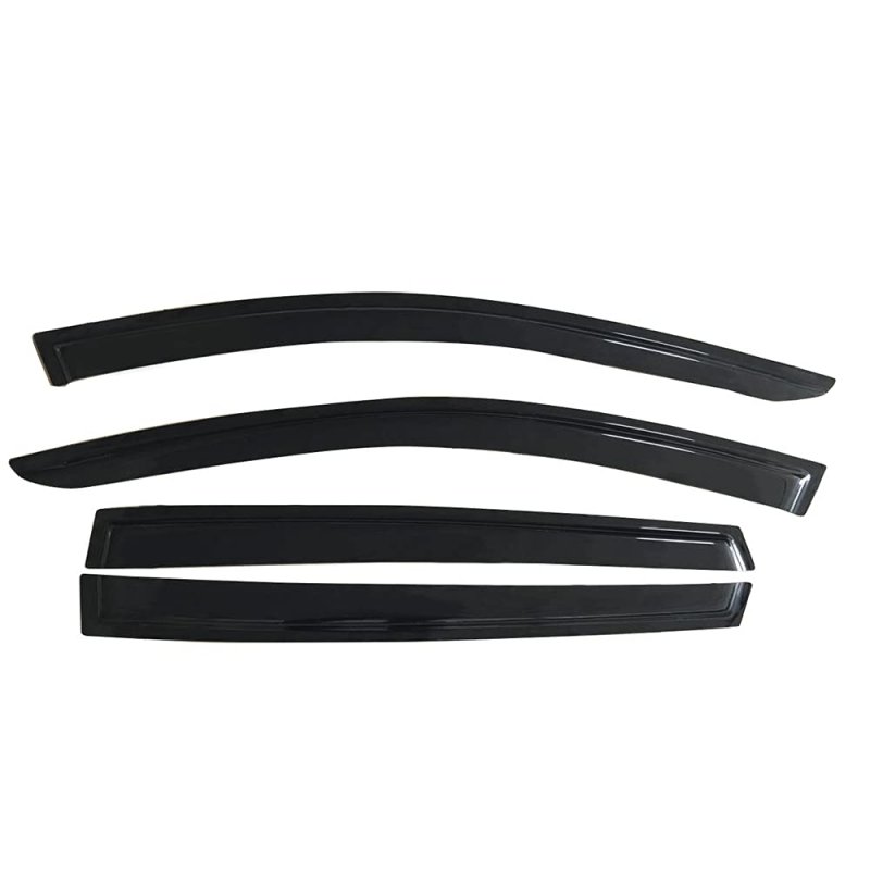 Window Visors For 2013-2018 Toyota Rav4 Acrylic Dark Smoke 4pcs Sun Rain Shade Guard Wind Vent Air Deflector By Ikon