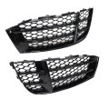 2pcs Fog Light Cover Grill Front Bumper Lower Grille For Audi Rs5 2010-2016 Replace 8t0807681f 8t0807682f 