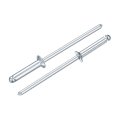 50pcs 1 8 X1 2 Countersunk Head Blind Rivets Zinc-plated Carbon Steel Grip And Mandrel Cap Silver 