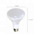 Satco 09029-10 Watt Br30 Led 100 Beam Spread 4000k Medium Base 120 Volts Dimmable 6-pa Flood Light Bulb