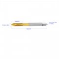 Focmkeas 2 Pcs Spiral Point Plug Threading Tap M3 5 X 0 6 Thread Ground Threads H2 3 Flutes High Speed Steel Hss 6542 Metric