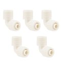 Recpro Rv 90 Degree Plastic Male Elbow 0 5 Pex Tubing Gray 1 2 X 3 4 Mip Pack 