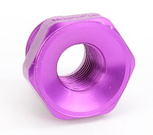 Mp-3071 6 O-ring Port Plug With 1 8 In Npt Center Purple Aluminum Fuel Gauge Adapter