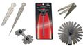Toolusa 6 Piece Combination Set Of Gauges Radius Depth 2 Bore Wire And Screen Thickness Gauge Kit-tm14800 