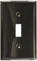 Morris 83010 430 Wall Plate Toggle Switch 1 Gang Stainless Steel 
