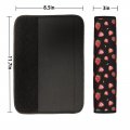 Coldinair Strawberry Print Soft Auto Seat Belt Cover Seatbelt Shoulder Pad Universal Fit For Cars And Backpack 2pcs Set