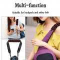 Coldinair Strawberry Print Soft Auto Seat Belt Cover Seatbelt Shoulder Pad Universal Fit For Cars And Backpack 2pcs Set
