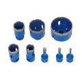 8pcs Diamond Hole Saw Drill Bit Set 6 To 68mm M14 Threaded Core Bits For Tile Ceramic Porcelain Marble Granite And Stone With 