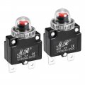 Uxcell Thermal Circuit Breakers 13a 125 250v Ac 32v Dc Push Button Reset Overload Protector Switch With Waterproof Cap 2 Pcs