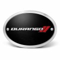 Ipick Image Made For Dodge Durango 3d Logo On Black Oval Billet Aluminum 2 Inch Tow Hitch Cover