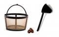 Permanent 4-cup Coffee Filter Fits Mr 6659 Gold Tone For Tf5-rb Maker With Large Scoop 