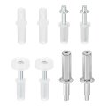 2 Pack Bifold Door Hardware Bi-fold Sliding Closet Repair Kit Included Guides Wheel Top Pivot And Guide For Folding Doors 