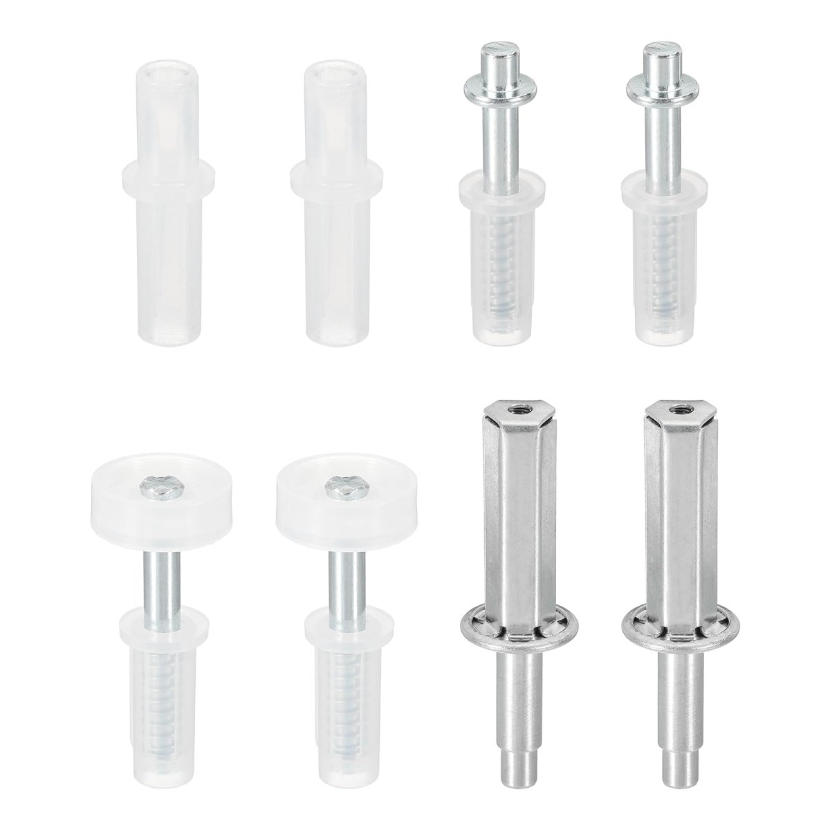 2 Pack Bifold Door Hardware Bi-fold Sliding Closet Repair Kit Included Guides Wheel Top Pivot And Guide For Folding Doors