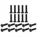 Uxcell M5-0 8x25mm Flat Head Torx Anti Theft Machine Screws 50pcs 10 9 Grade Alloy Steel Drive Countersunk Full Thread Black