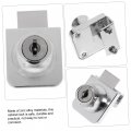 Gadpiparty 2pcs Lock Of Glass-frame Cabinet Single Opening Door Display Drawer Storage Glass Showcase Zinc Alloy Counter Watch