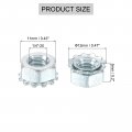 Uxcell 50pcs 1 4 -20 K-lock Nut With External Tooth Washer Zinc Plated Steel Star Locking Nuts Washers Silver