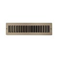 Accord Abtsbr210 Toe Space Grille With 1 2-inch Fin Louvered X 10-inchduct Opening Measurements Brown 