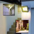 Miwat 20w 2pack Led Flood Light With 5ft Cord Plug In Safety Lights For Flag Garden Indoor And Doorway Black Shell Warm White 