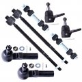 8pcs Front Suspension Kit Inner Outer Tie Rod End Sway Bar Link Lower Ball Joint Replacement For Buick Lesabre Cadillac Deville