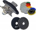 V10 Full Bullnose 10mm Diamond Hand Profiler Router Bit With 16 Polishing Pads And Buffer For Granite Marble Concrete Quartz 