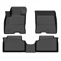 Cartist Floor Mats Custom Fit For 2022 2023 2024d Maverick Only For Hybrid All Weather Liners Front 2nd Row Tpe Black 