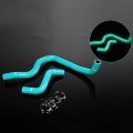 Silicone Radiator Coolant Hose Pipe Kit Clamps For Honda Prelude 1997-2001 Fluorescent