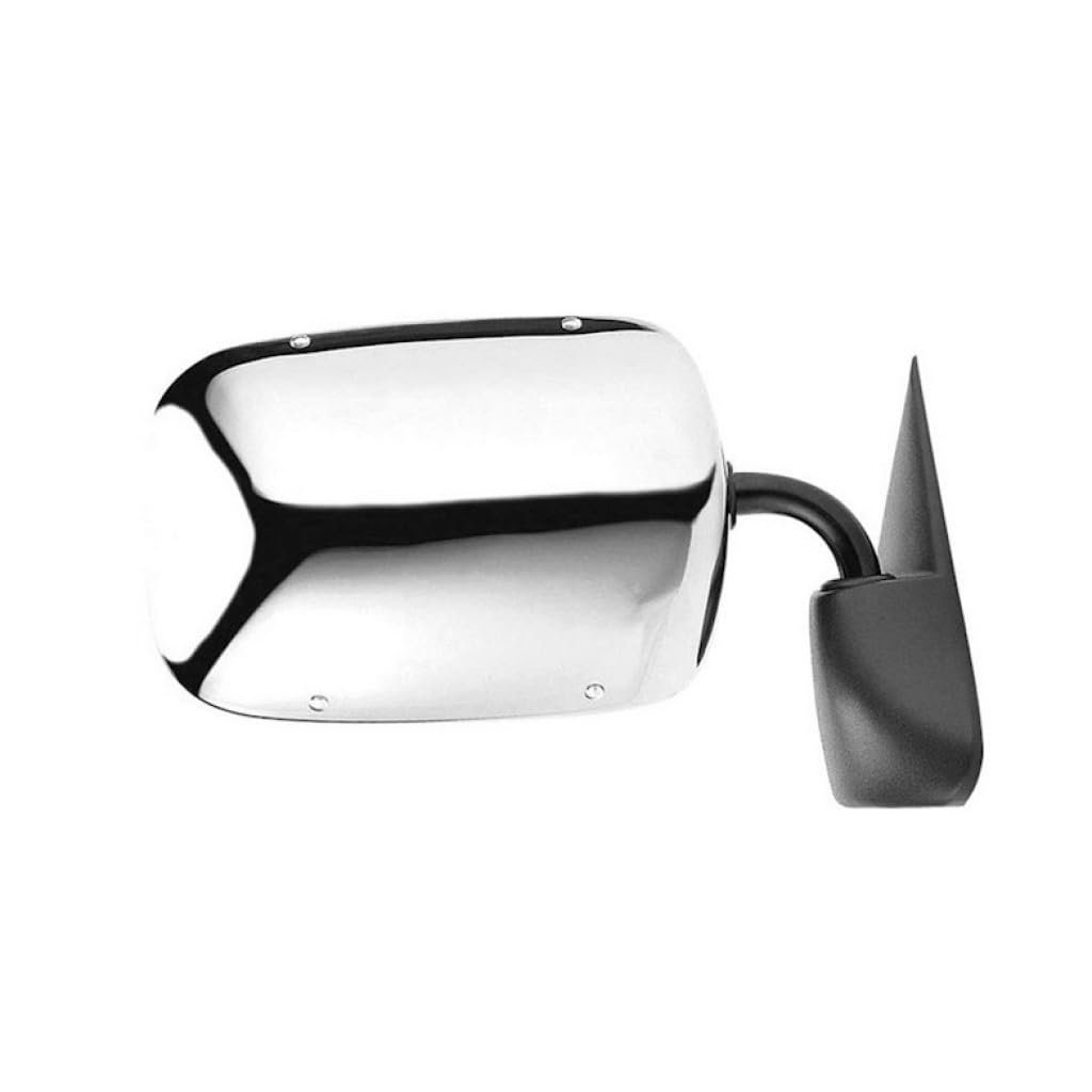 Dodge Ram 1500 Ram 2500 3500 1994 1995 1996 1997 Door Mirror Passenger Side Chrome Convex Manual Foldaway Non-heated