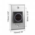 Uxcell Ir No Touch Door Release Exit Button Nc Com Sensor Switch W Led Indicator For Access Control 115mmx70mm Panel 12v 3a