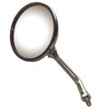 Emgo Universal Round Mirror 5in Stem Chrome Plated 10mm Thread Either Finish 20-37300 