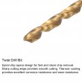 Uxcell 8-36 Unf Straight Flute Thread Tap And 3 5mm Twist Drill Bit Set Titanium Plated 6542 High Speed Steel Drilling Machine