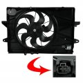 Ac Condenser Radiator Cooling Fan Replacement For 2010-2017 Chevrolet Equinox Gmc Terrain Gm3115239 25952813 