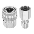 Pressure Washer Adapter 3 8 Npt Female Quick Plug Fittings Kit Stainless Steel Swivel For Power Washers Hose 