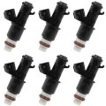 6pcs Automotive Engine Fuel Injectors Compatible For 2012-2015 Honda Pilot Fj1204 84212400 16345 16450rn0a01