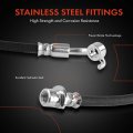 A-premium Rear Driver And Passenger Brake Hydraulic Hose Compatible With Select Honda Acura Models Accord 2008-2012 Tsx