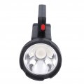 Spotlight Flashlight Camping Gear Usb Rechargeable Dual Light Source With Smart Battery Indicator Multi-mode Travel Essential
