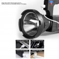 Spotlight Flashlight Camping Gear Usb Rechargeable Dual Light Source With Smart Battery Indicator Multi-mode Travel Essential