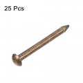 Uxcell Small Tiny Brass Nails 2 8x30mm For Diy Wooden Hardware Accessories 25pcs