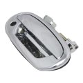 Exterior Door Handle Pair Ford F-150 1997-2003 Front Driver And Passenger Side Chrome With Key Hole Replacement For 