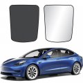 Econour Tesla Model Y Roof Sunshade Car Window Shades For Front To Blocks Uv Rays Custom Fit Accessories Sun Shade 2020 2021 