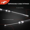 A-premium Rear Passenger Side Parking Brake Cable Assembly Compatible With Ford Models F-150 F150 2000 2001 2002 2003 Replace