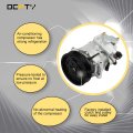 Ocpty Air Conditioning Compressor Co 113c For Land Rover L Volvo S60 S80 V70 Xc60 Xc70 Xc90 1 6l 2 0l 2 5l 3 3 2l 2008-2016